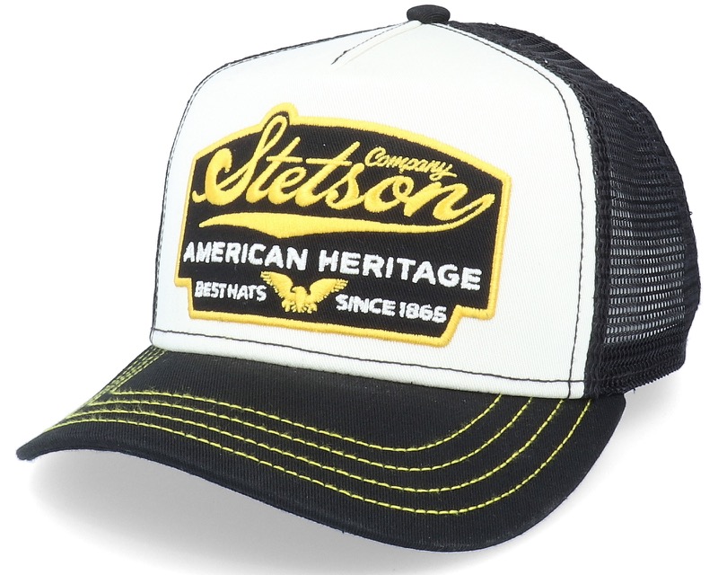 Kids American Heritage White/Black Trucker-keps för barn