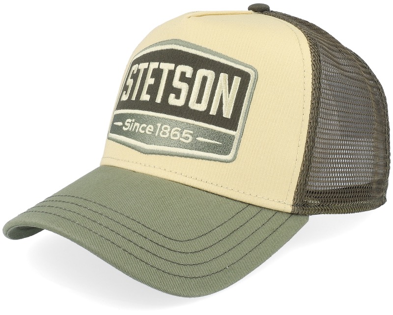 Gasoline Beige/Green Trucker