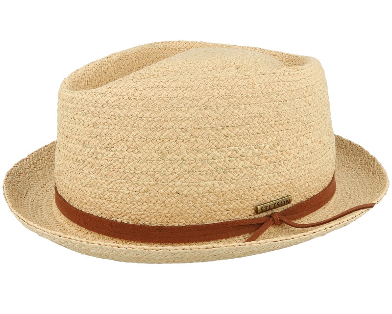 Diamond Raffia Natural Straw Hat i naturstrå