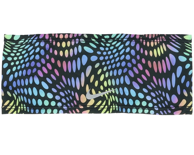 Dri-Fit Swoosh Printed 930 Headband i svart, turkos och silver från Nike