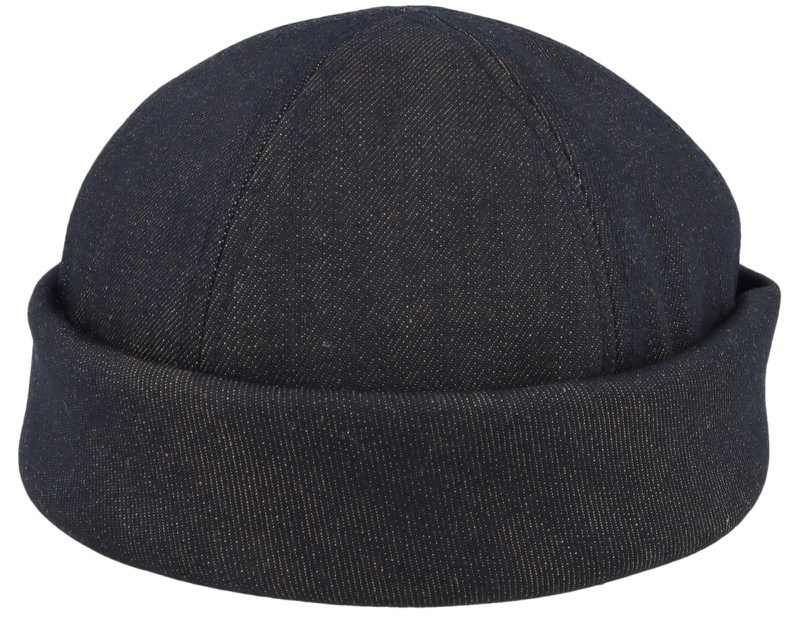Ebbe Organic Denim Black Docker, fiskarmössa i ekologisk bomull