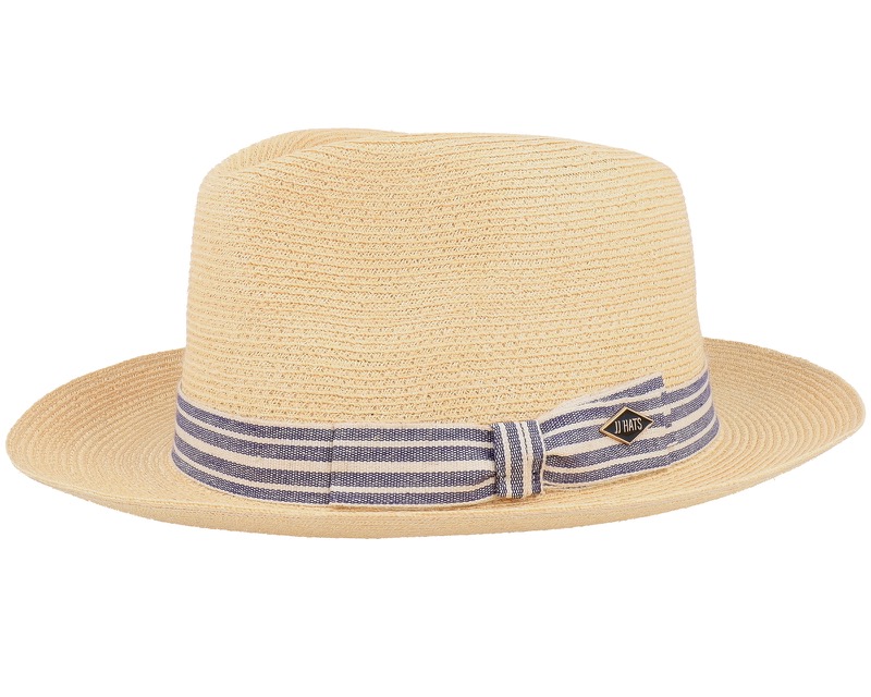 Hemp Natural Fedora i naturvit hampa