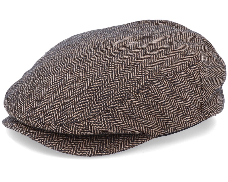 Hooligan Brown/Khaki Snap Cap i polyester med ullinslag från Brixton