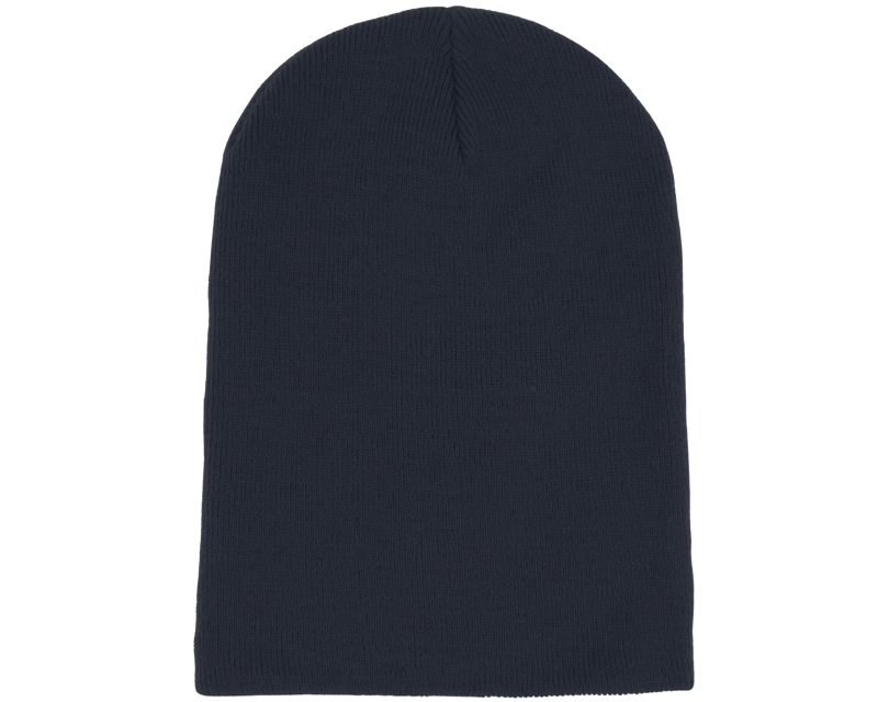 French Navy Long Blank Beanie, förlängd mössa