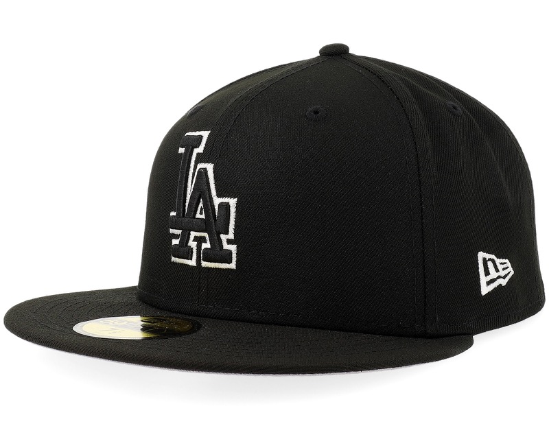 Los Angeles Dodgers MLB Basic 59FIFTY Outline Black Fitted-keps