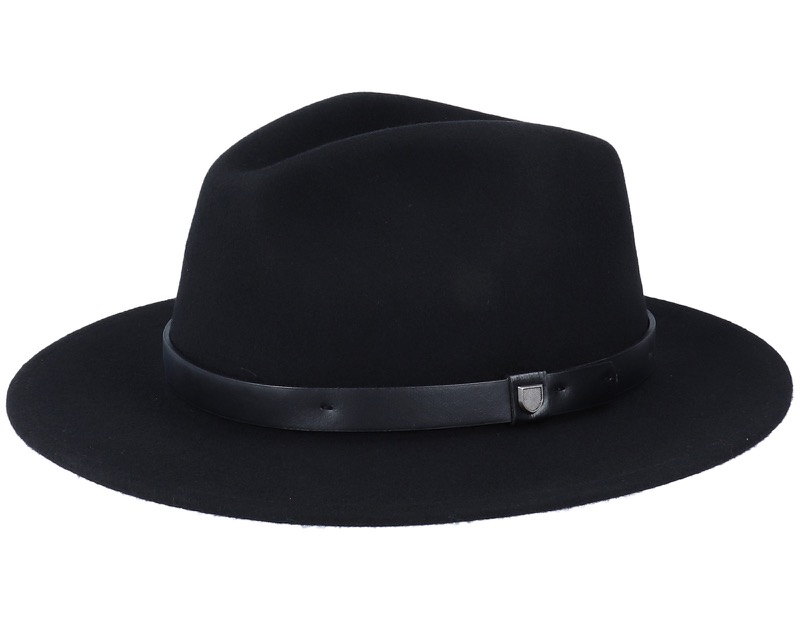 Messer Black/Black Fedora i svart ull
