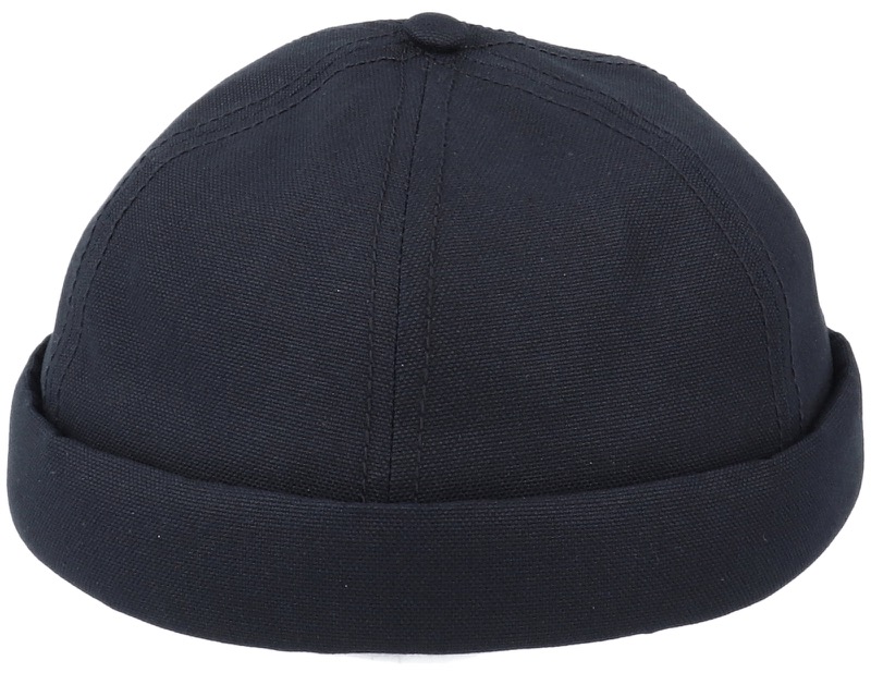 Skully Cotton Canvas Black Docker, fiskarmössa i kraftig bomullscanvas