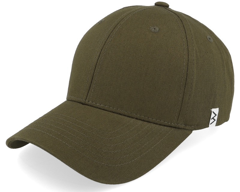 Wanda Olive High Crown Adjustable, olivgrön dam-keps