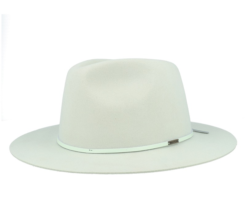 Wesley Seafoam Fedora i ull med läderband